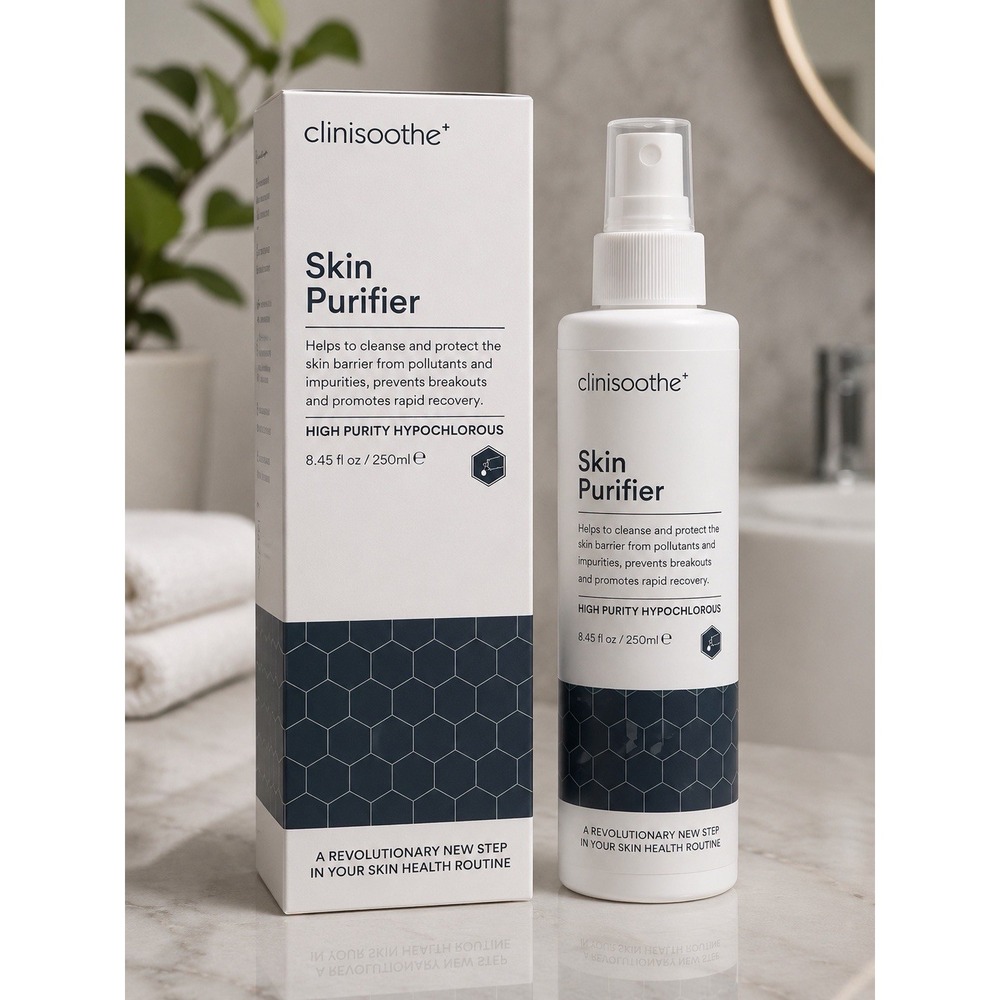 Clinisoothe+ Skin Purifier 8.45 fl oz / 250ml High Purity Hypochlorous Spray NIB